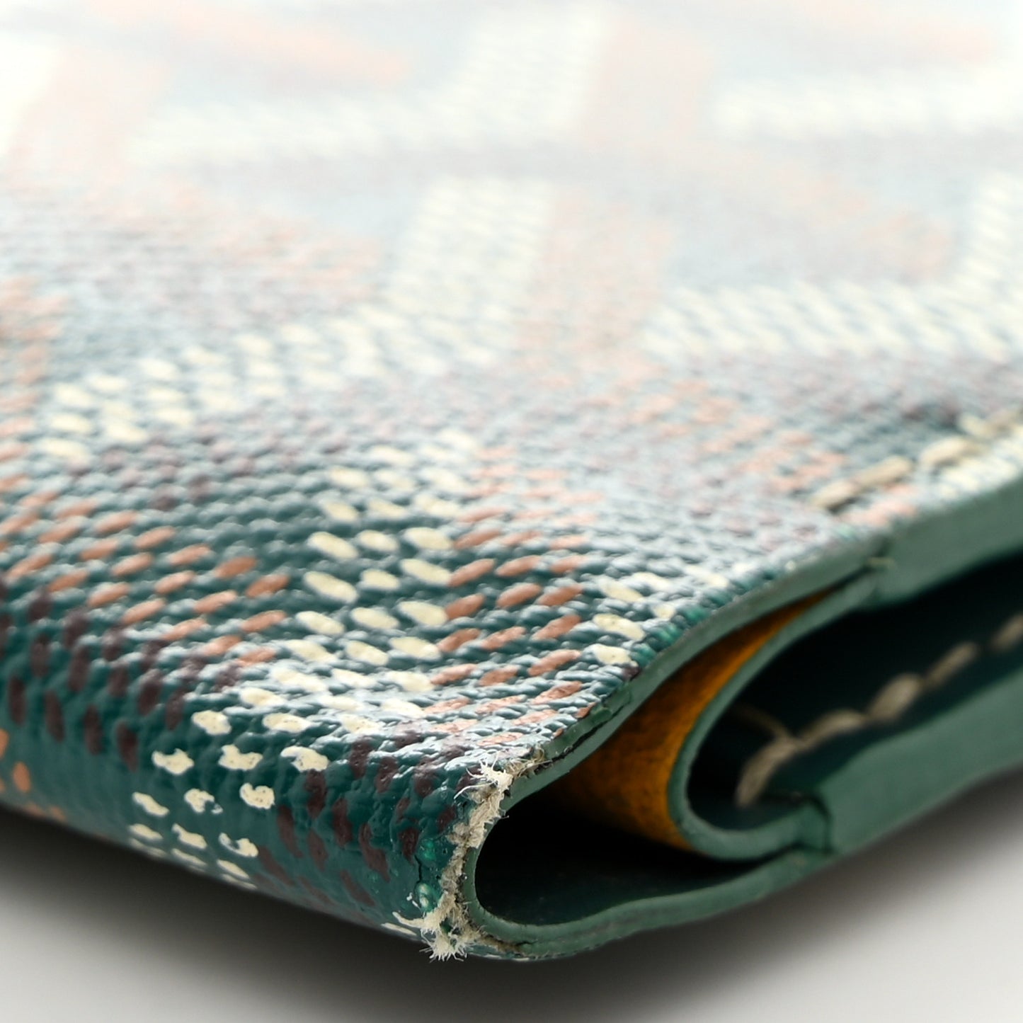 Goyardine Bi-Fold Victoire PM Wallet Green