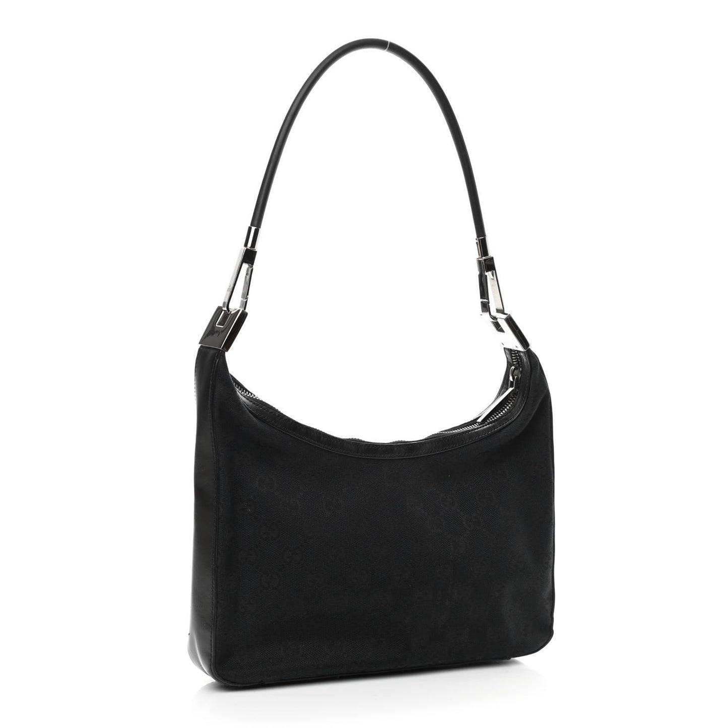 Monogram GG Small Clasp Hobo Black