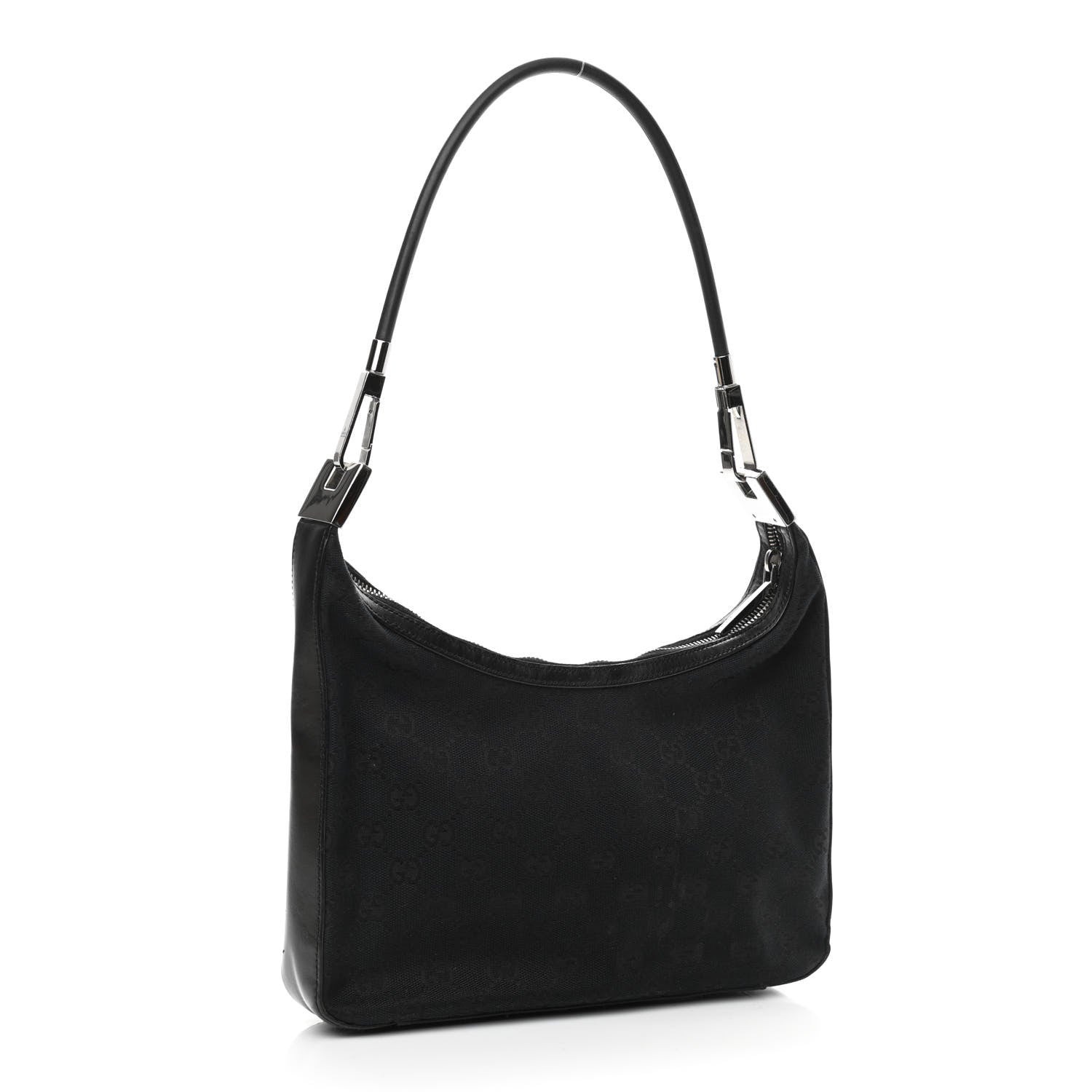 Gucci Monogram GG Small Clasp Hobo Black 3 of 10
