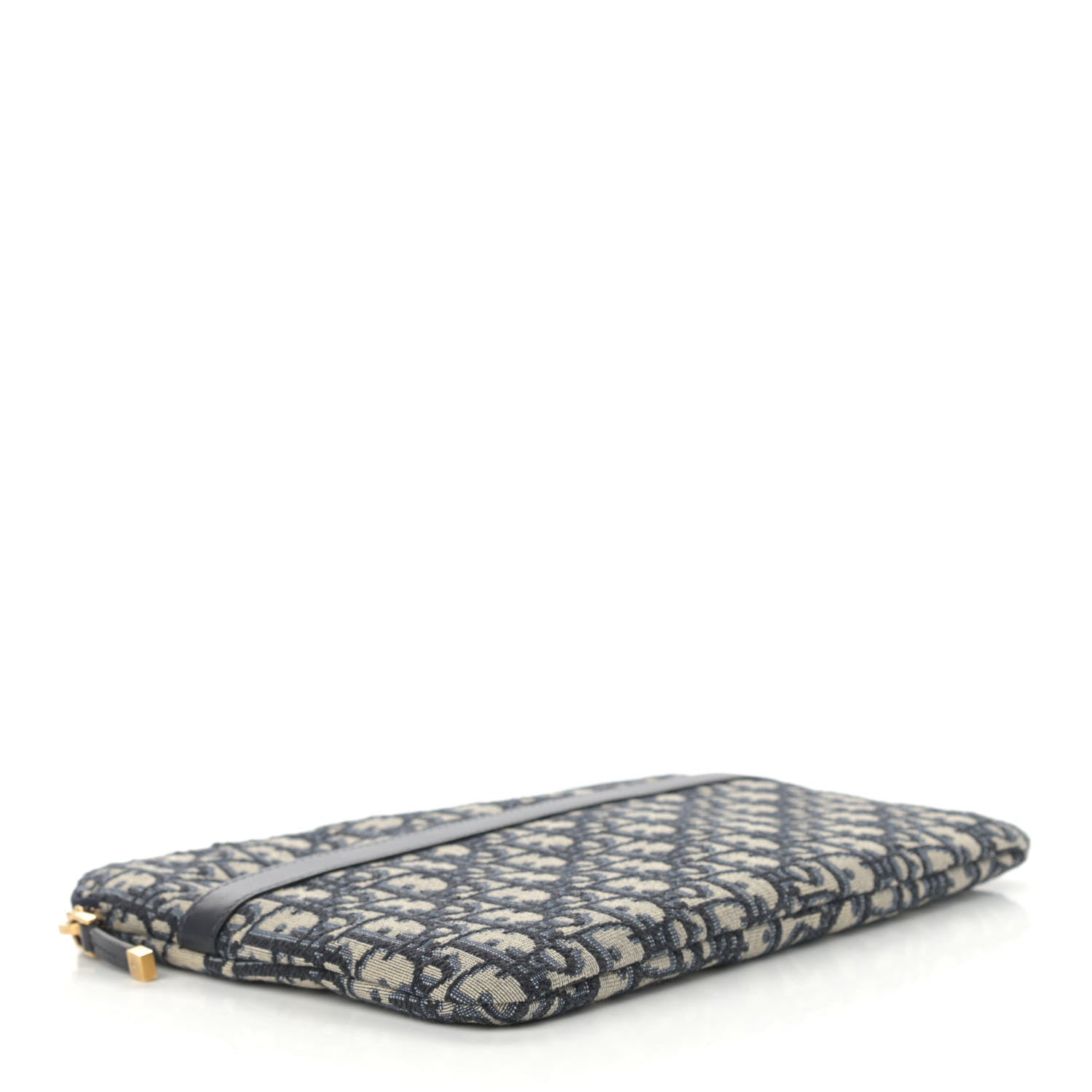 Christian Dior Oblique Pouch Clutch Blue 3 of 6