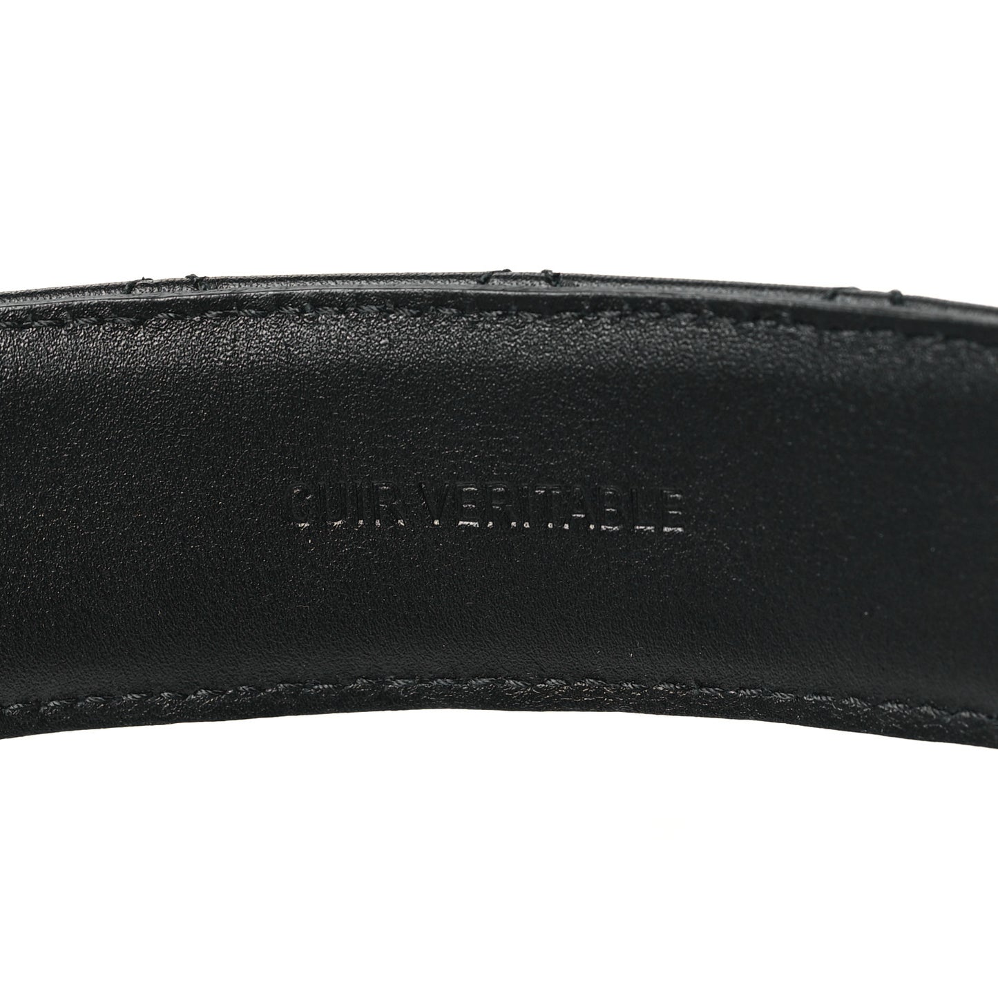 Calfskin Quilted CC Chain Belt 75 30 Black