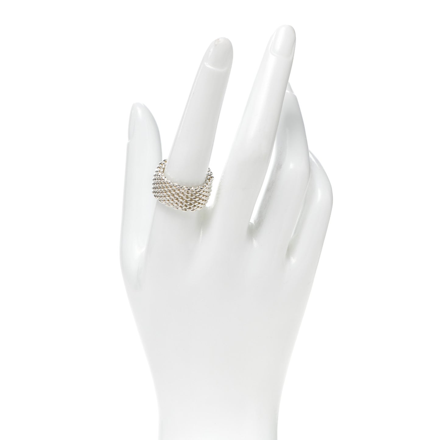 Sterling Silver Somerset Mesh Ring 58 8.5