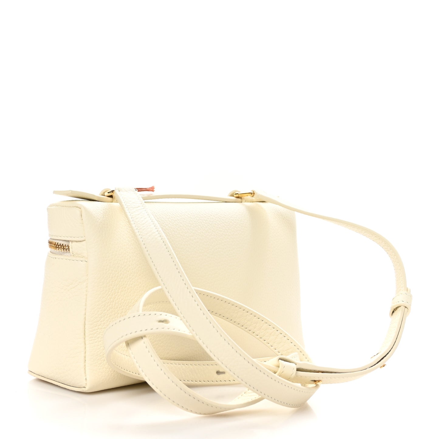 Grained Calfskin L19 Extra Pocket Pouch Whisper White