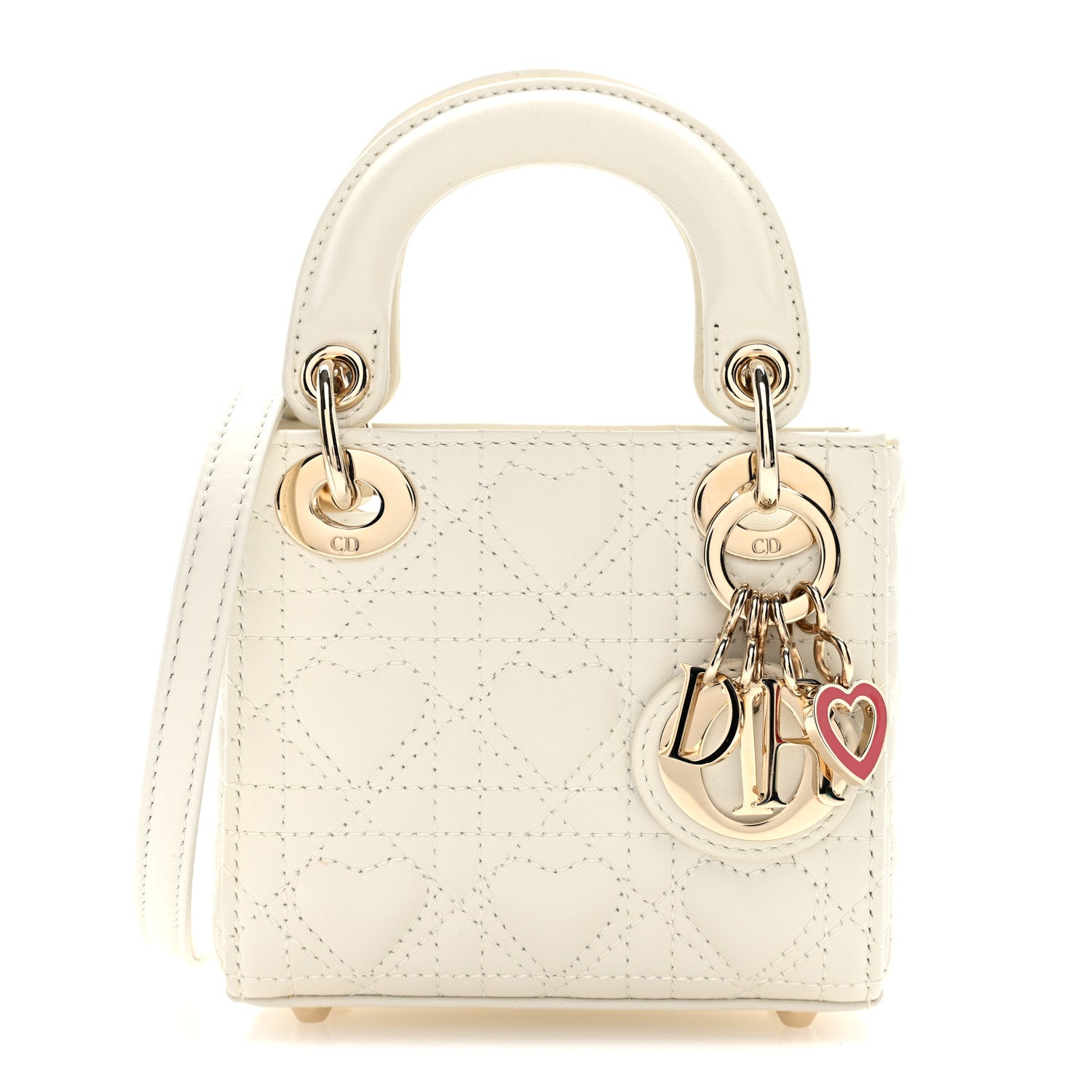 Christian Dior Calfskin Cannage Dioramour Micro Lady Dior Dior