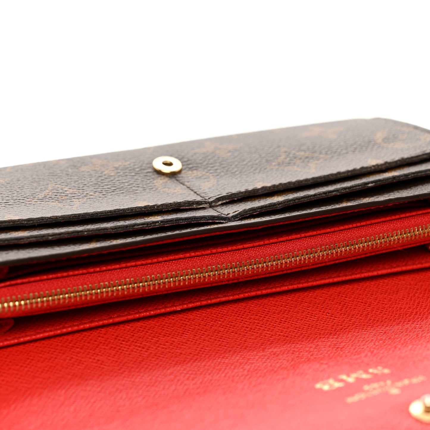 Monogram Sarah Wallet NM Coquelicot