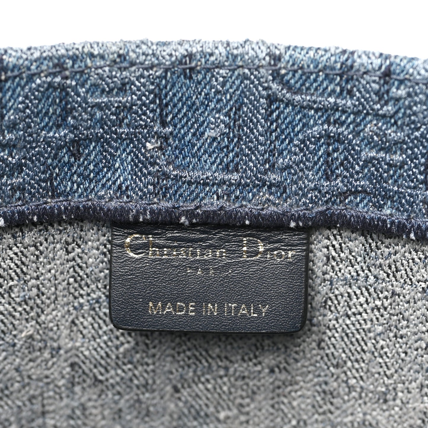 Oblique Denim Book Tote Denim Blue