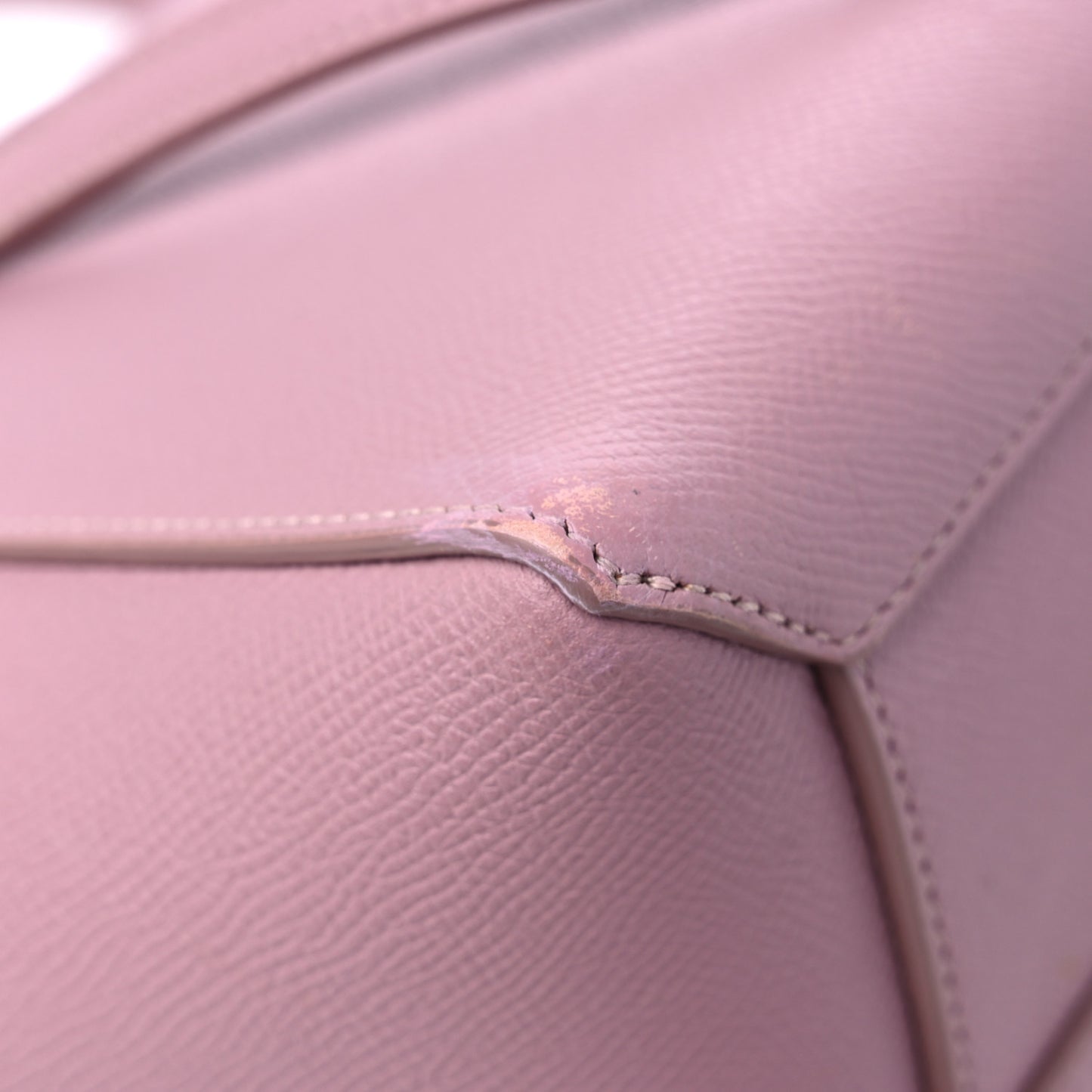 Grained Calfskin Nano Belt Bag Rose Quartz