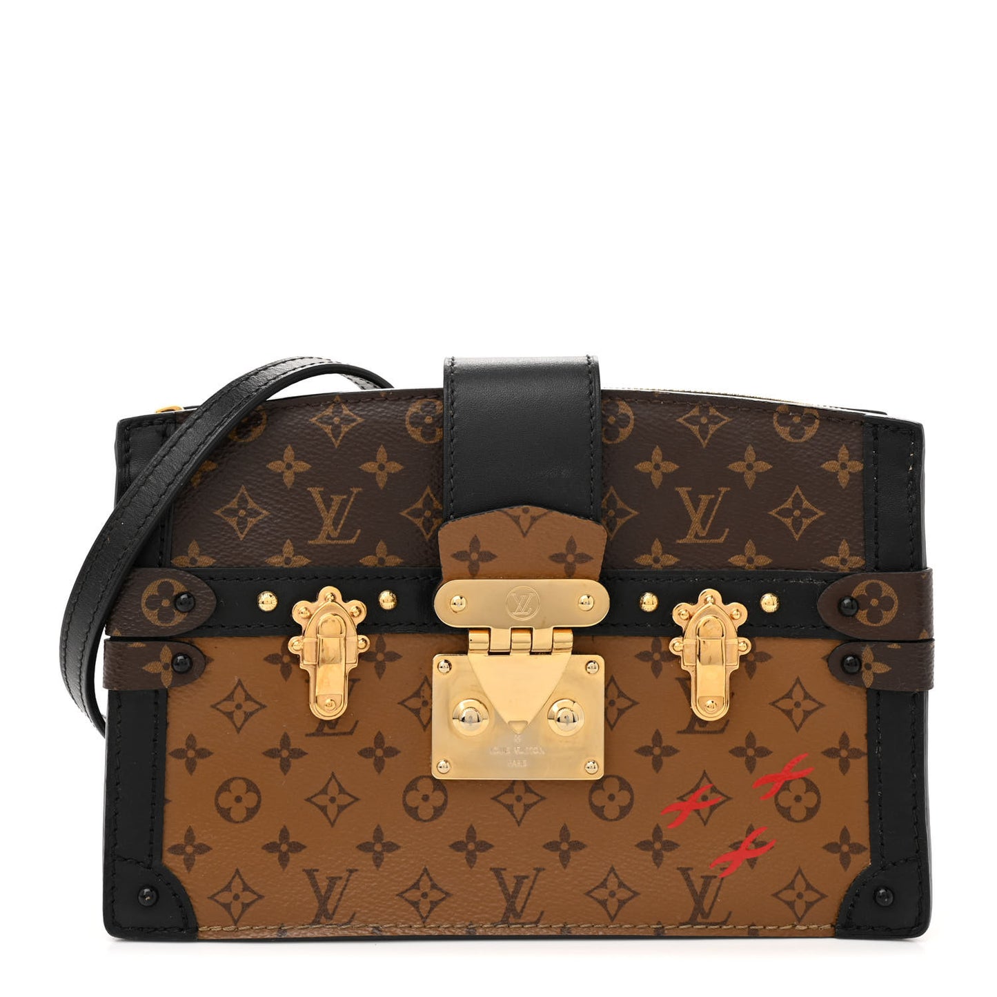 Reverse Monogram Trunk Clutch