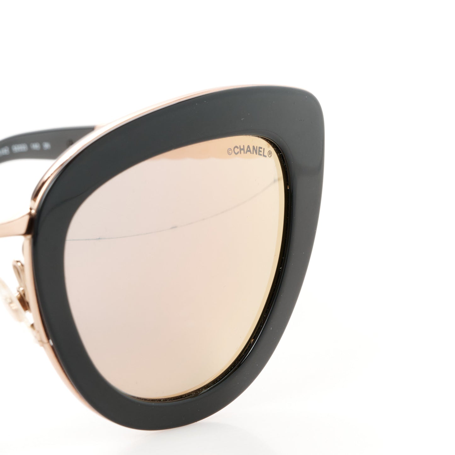 Cat Eye Quilted Sunglasses 5368 Black Pink