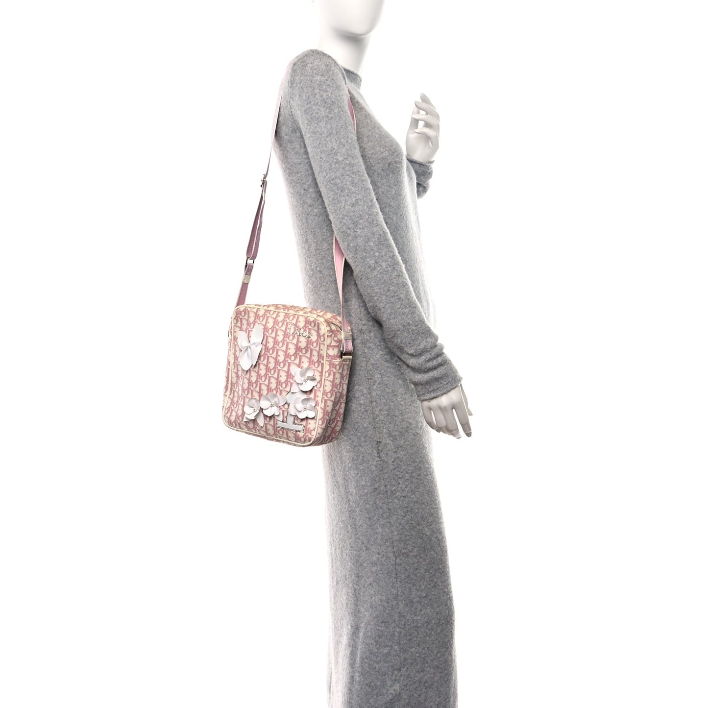 Monogram Girly Messenger Bag Pink