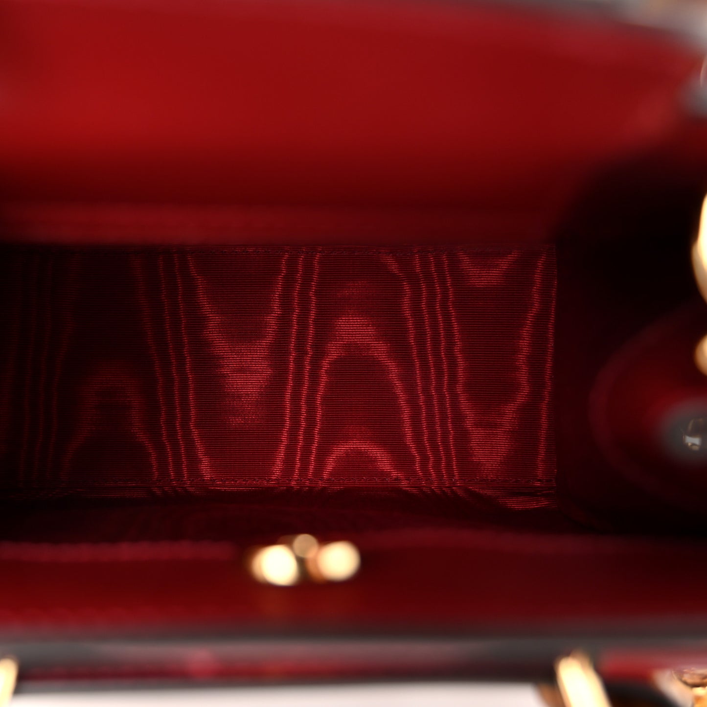 New Canvas Charisma Calfskin Crystal GG Monogram Mini Diana Tote Bag New Cherry Red