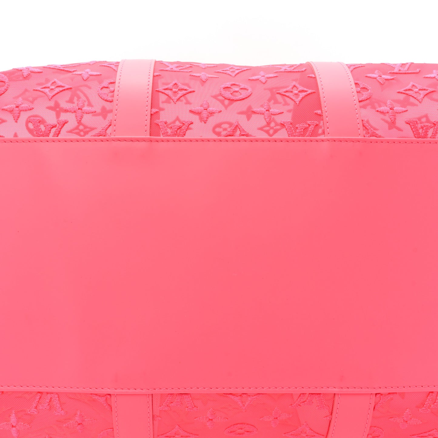 Monogram Fluo See Through Keepall Bandouliere 50 Rose