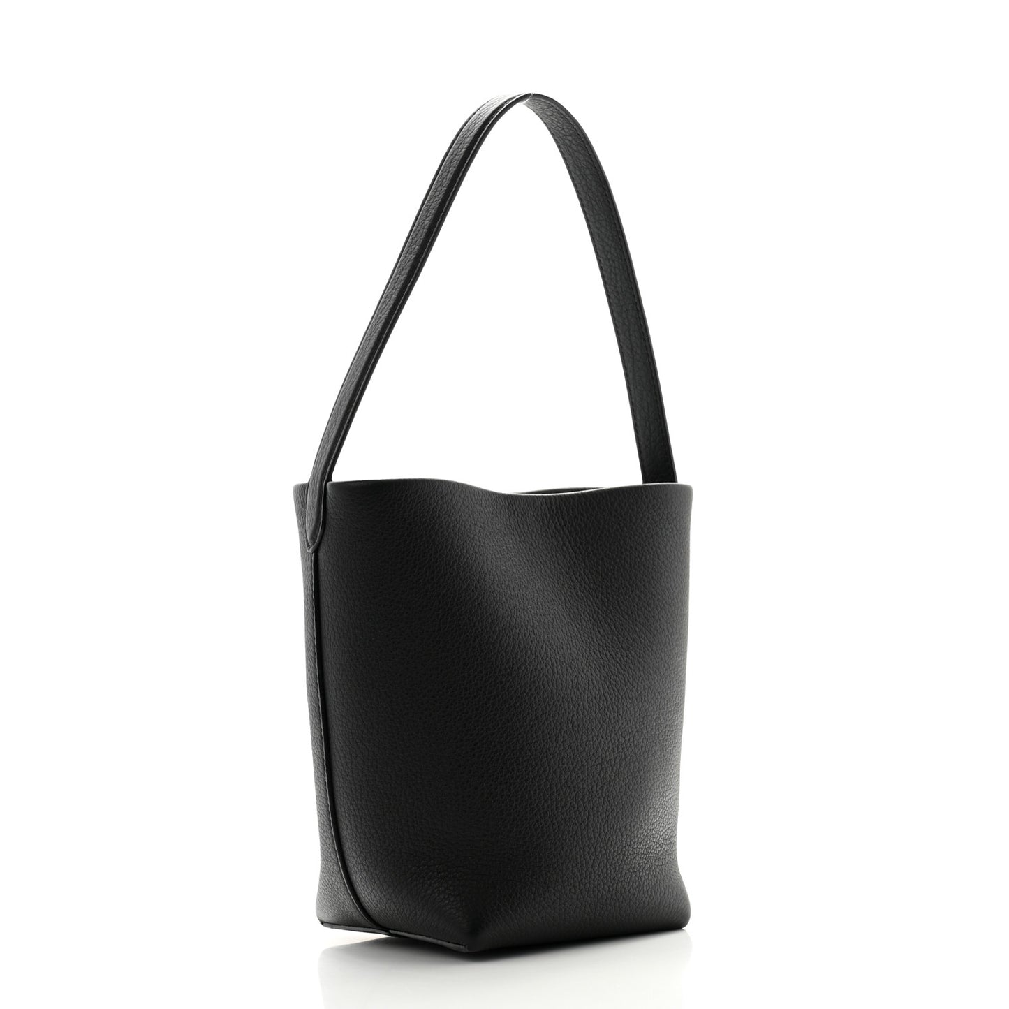 Grained Calfskin Small N/S Park Tote Black