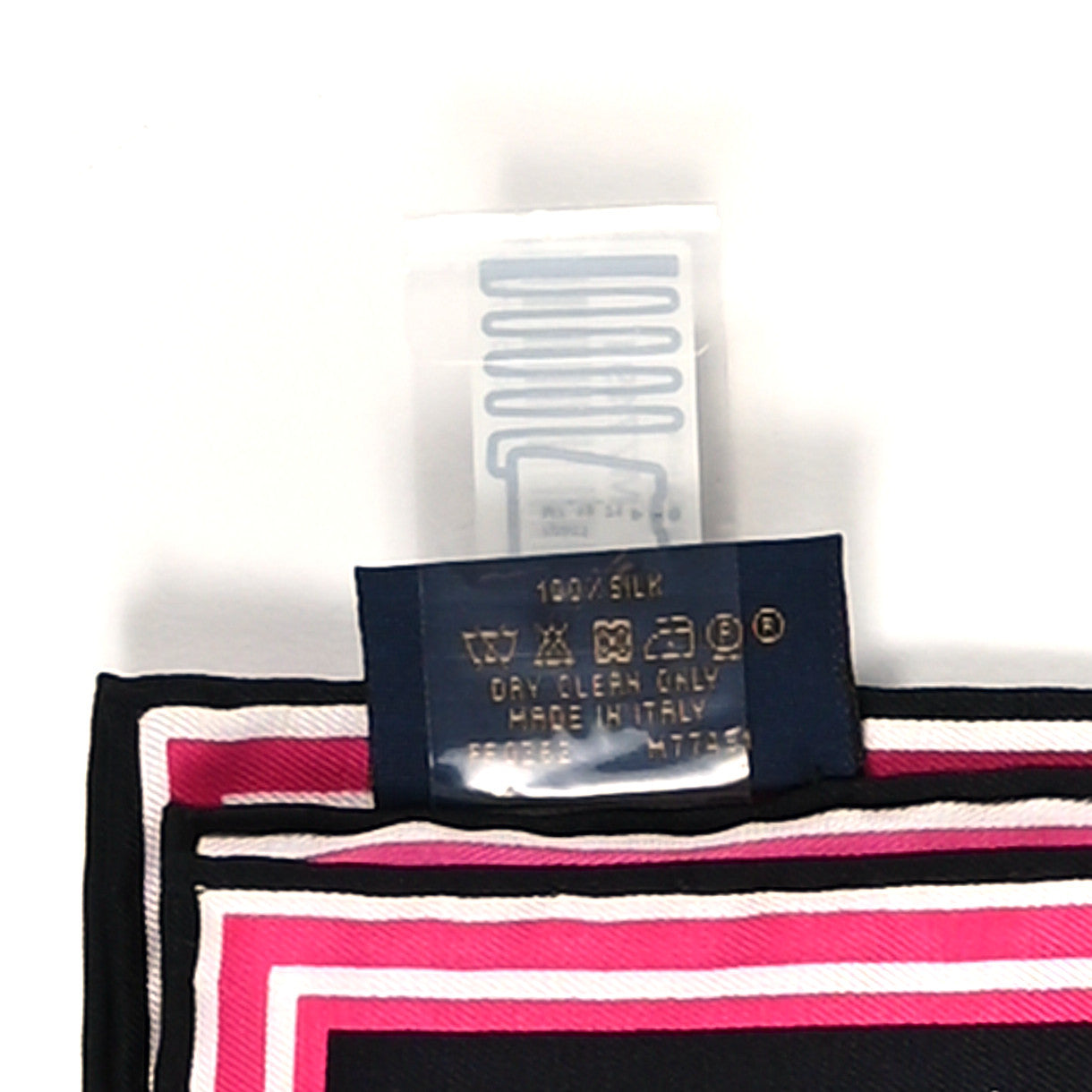 Silk Monogram Marbles Square 45 Scarf Black White Rose