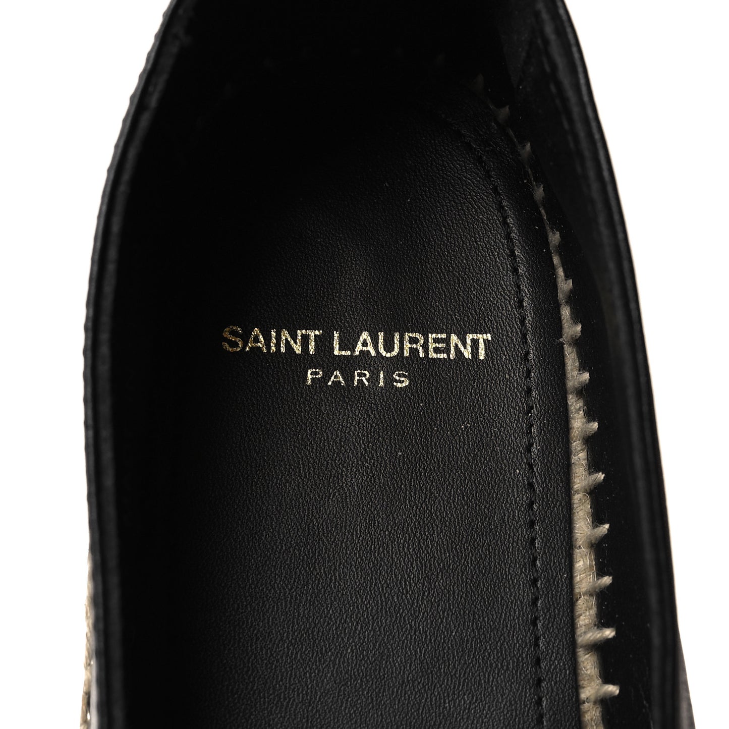 Lambskin Monogram Espadrilles 40.5 Black