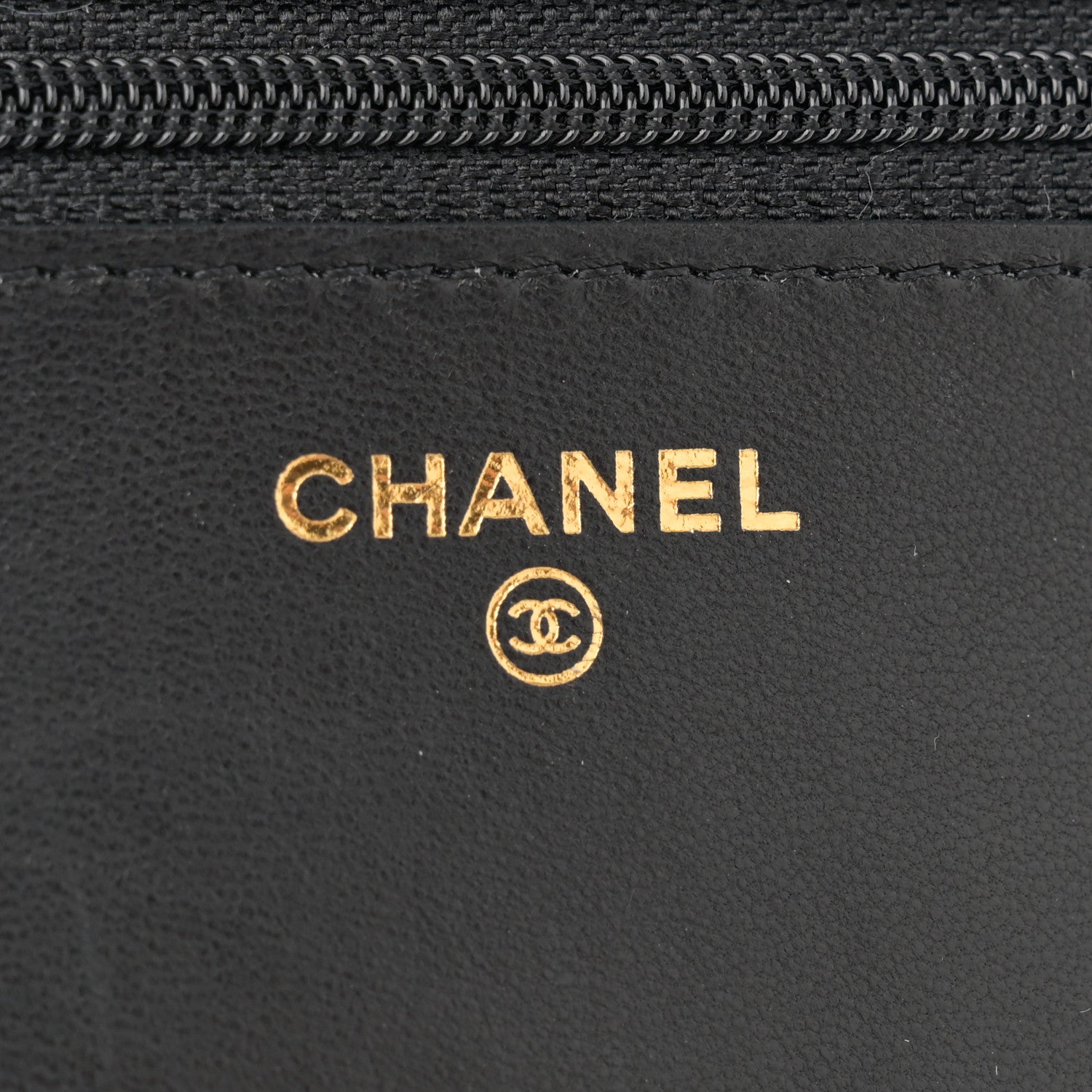 Chanel Lambskin Pyramid Wallet On Chain WOC Black 6 of 12