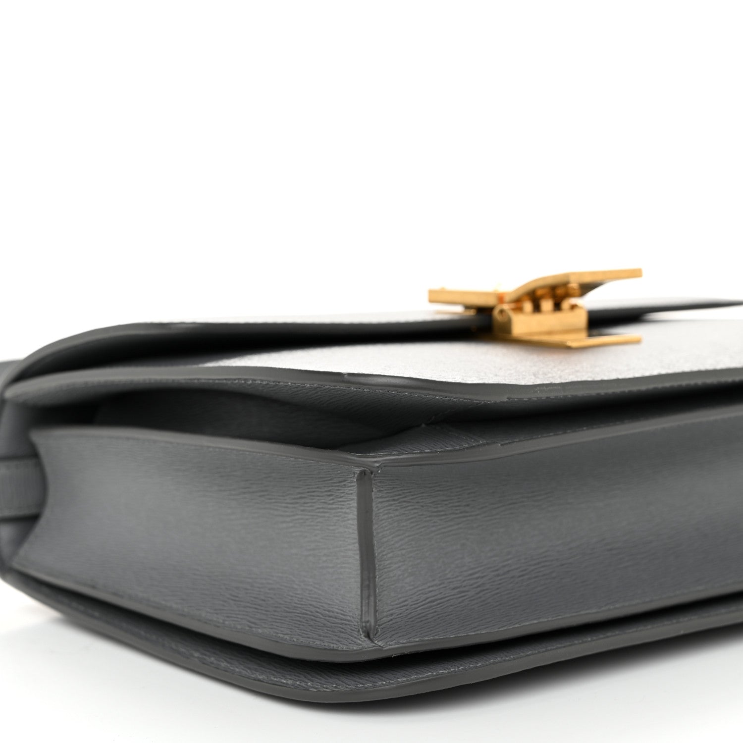 Celine Liege Calfskin Medium Classic Box Flap Bag Grey 9 of 10