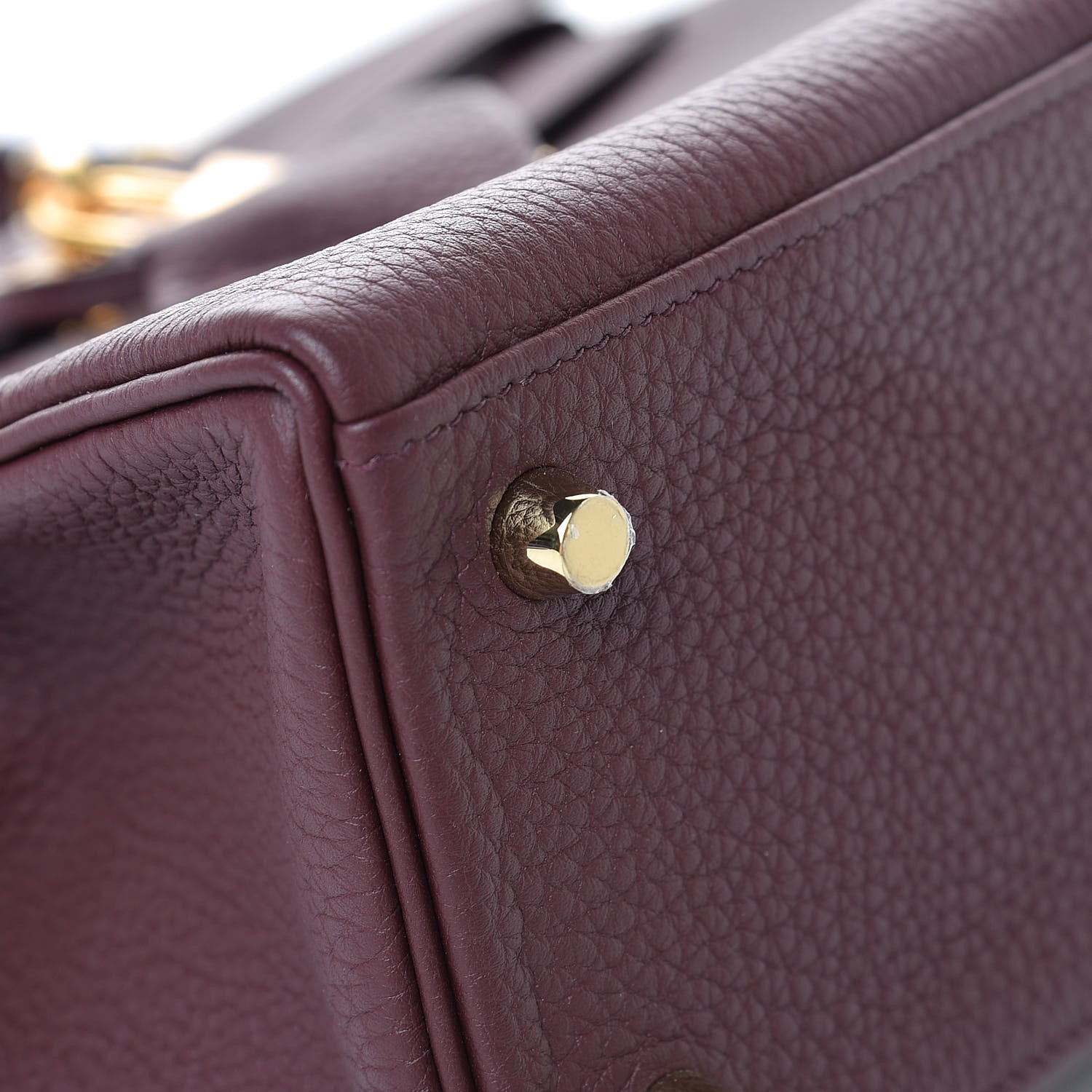 Hermes Togo Kelly Retourne 25 Bordeaux 7 of 40