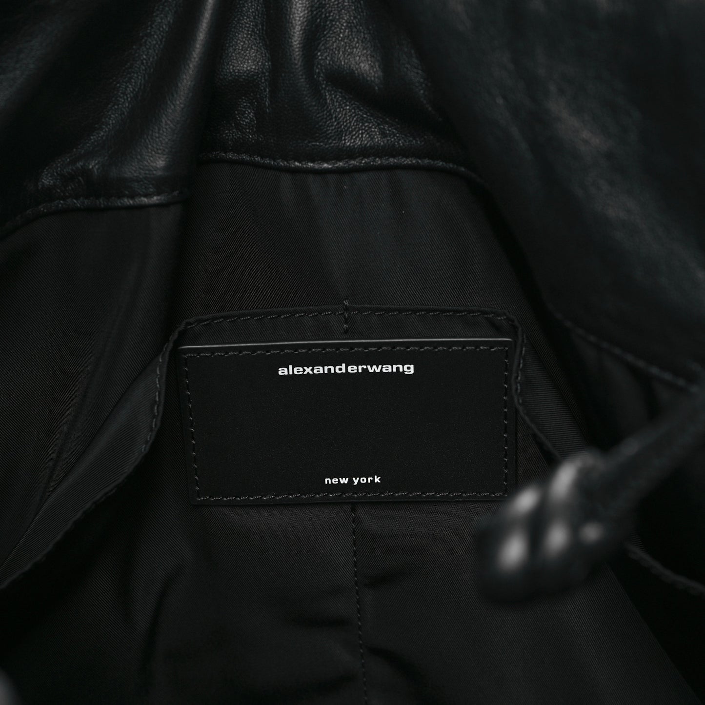 Lambskin Large Ryan Puffer Bag Black Black