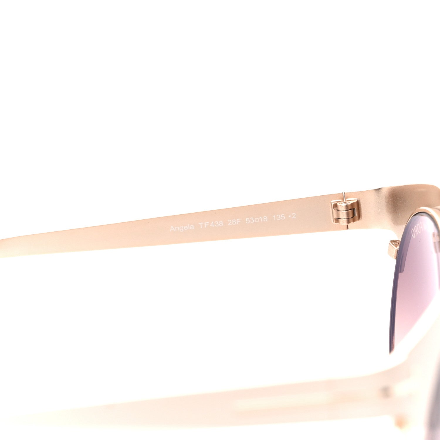 Tom Ford Angela Sunglasses TF438 Beige 5 of 9