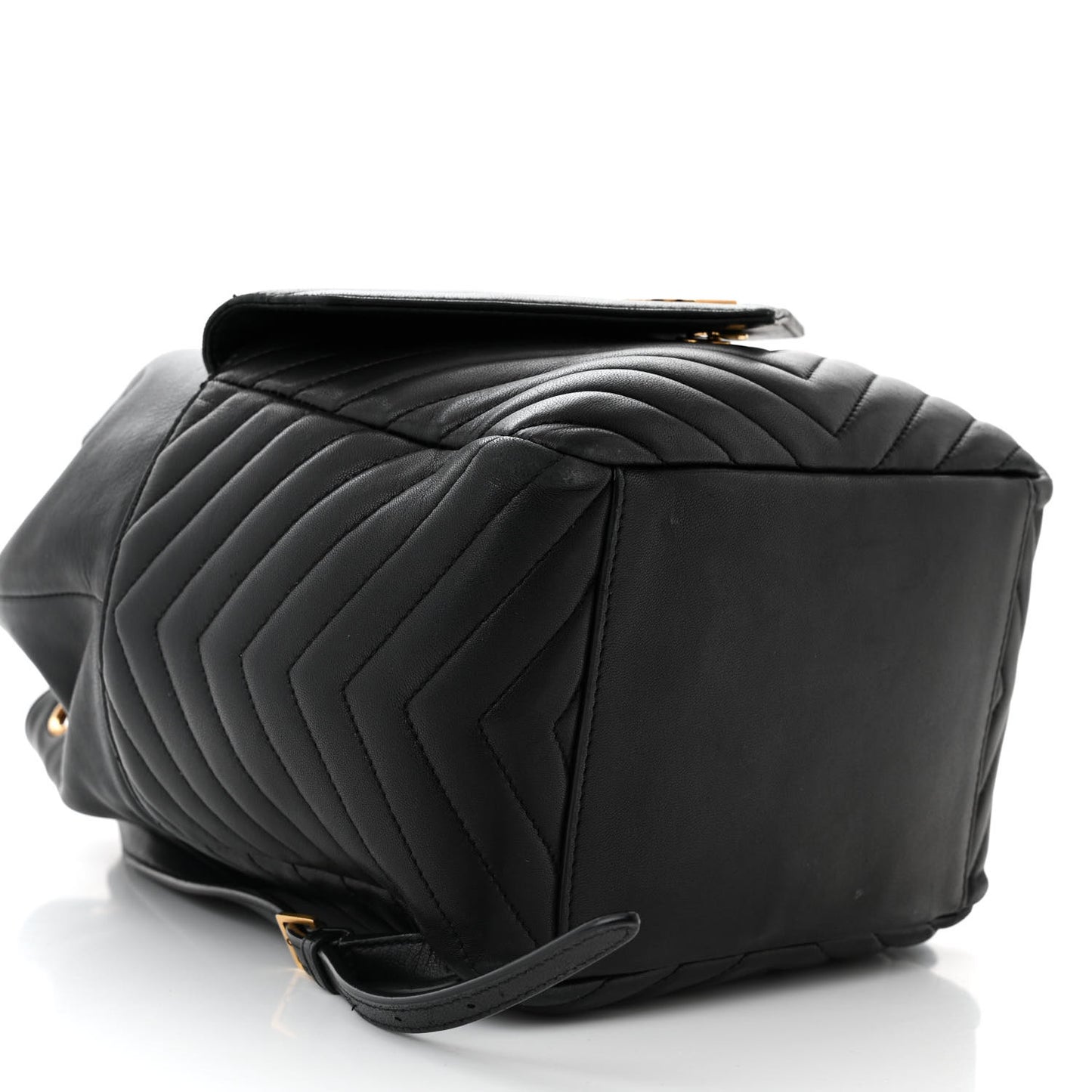 Lambskin Matelasse Monogram Joe Backpack Black