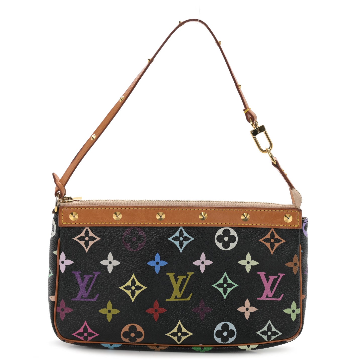 Monogram Multicolor Pochette Accessories Black