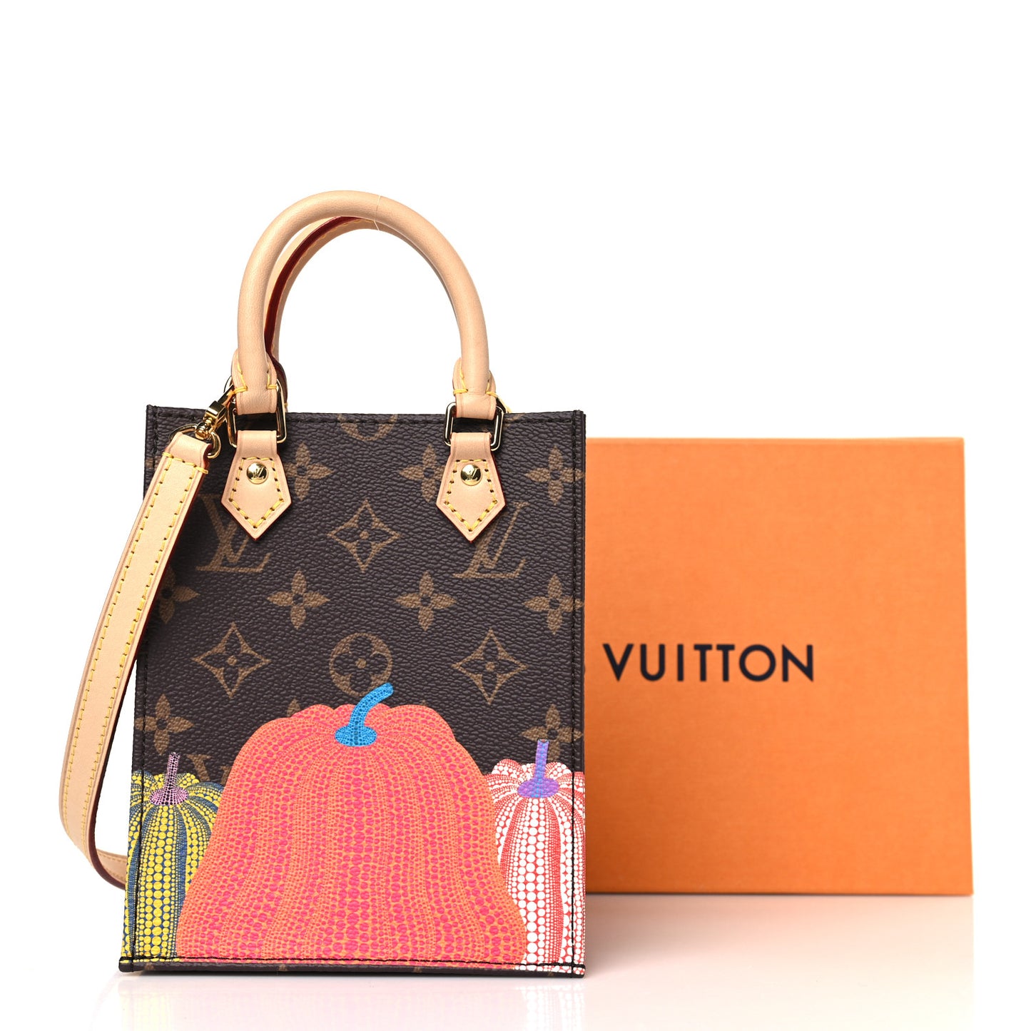 LOUIS VUITTON LV X YK Monogram Pumpkin Petit Sac Plat Multicolor