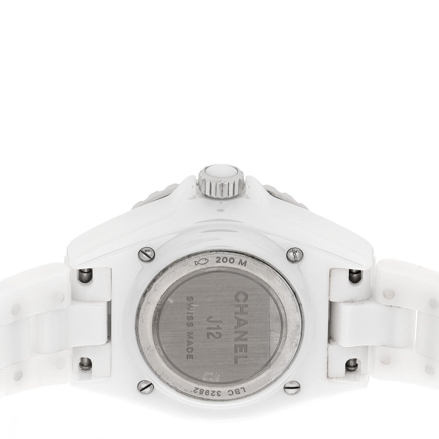 Stainless Steel Ceramic 33mm J12 Quartz Watch White