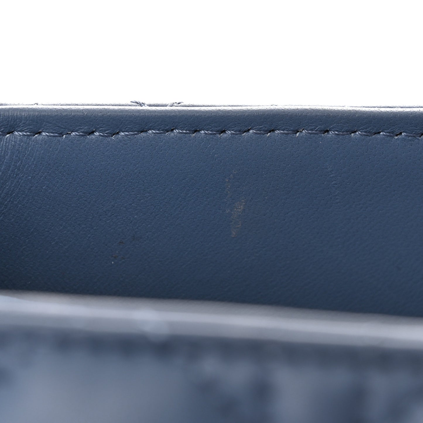 Lambskin Cannage Large Lady Denim