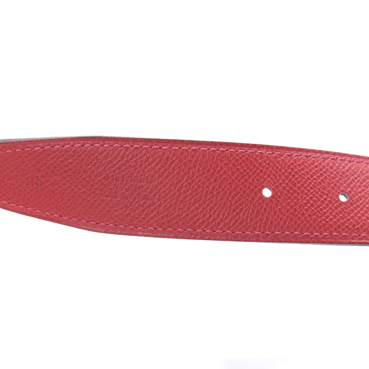 Epsom Swift 32mm Belt Strap 85 Rouge Casaque Rouge H