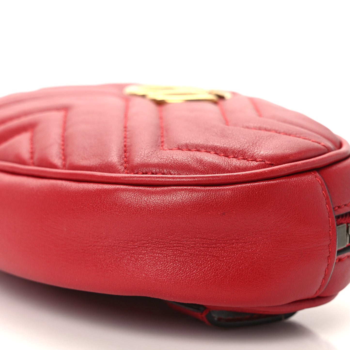 Calfskin Matelasse GG Marmont Belt Bag 75 30 Hibiscus Red