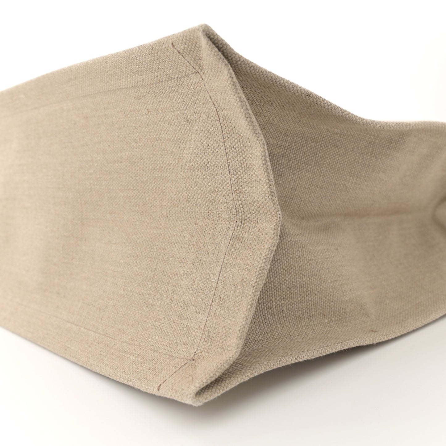 Linen Calfskin Rive Gauche Tote Optic White