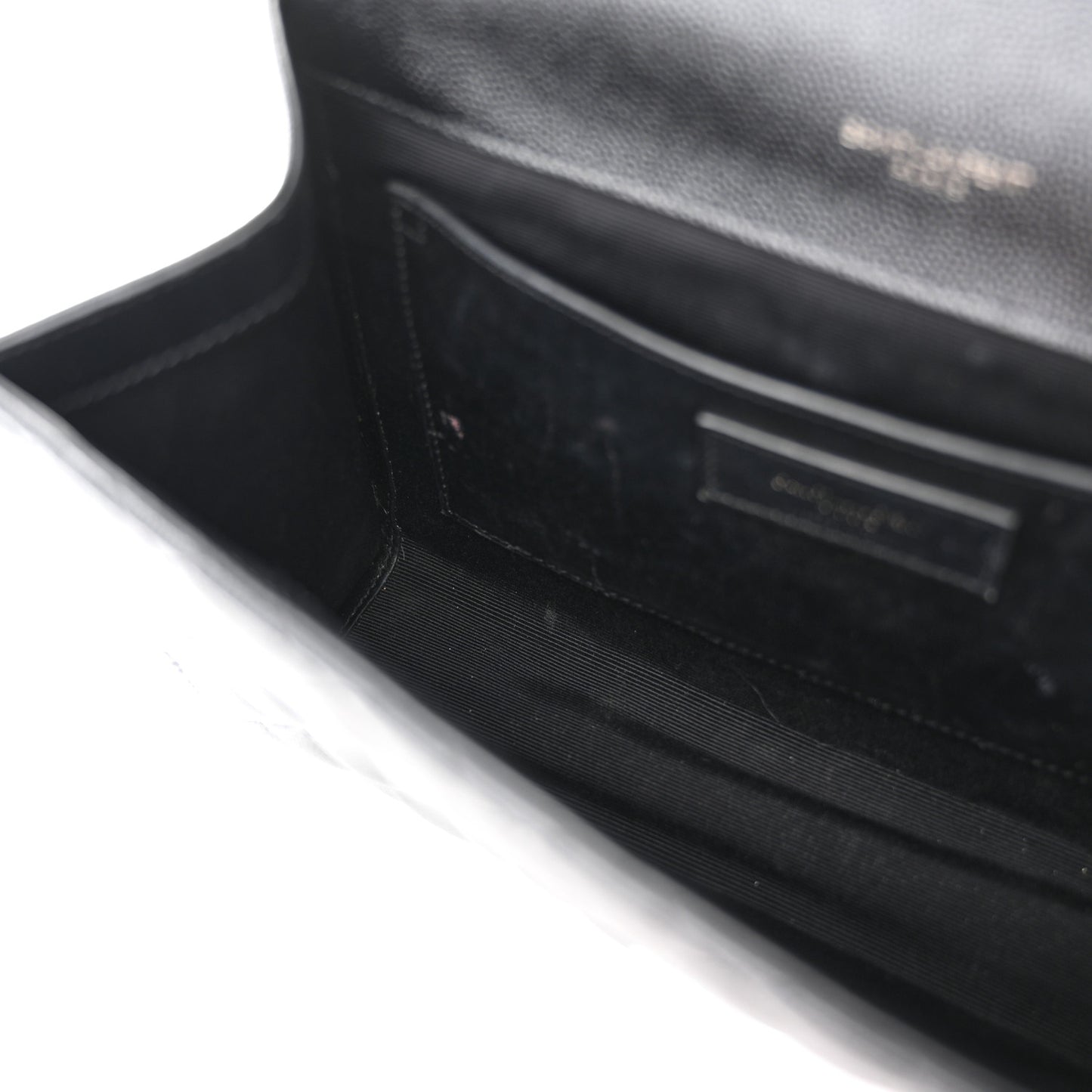 Grain De Poudre Textured Mixed Matelasse Triquilt Medium Monogram Monochrome Satchel Black