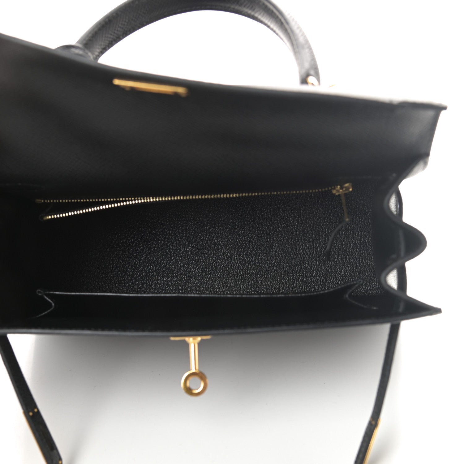 Hermes Epsom Kelly Sellier 25 Black 5 of 11