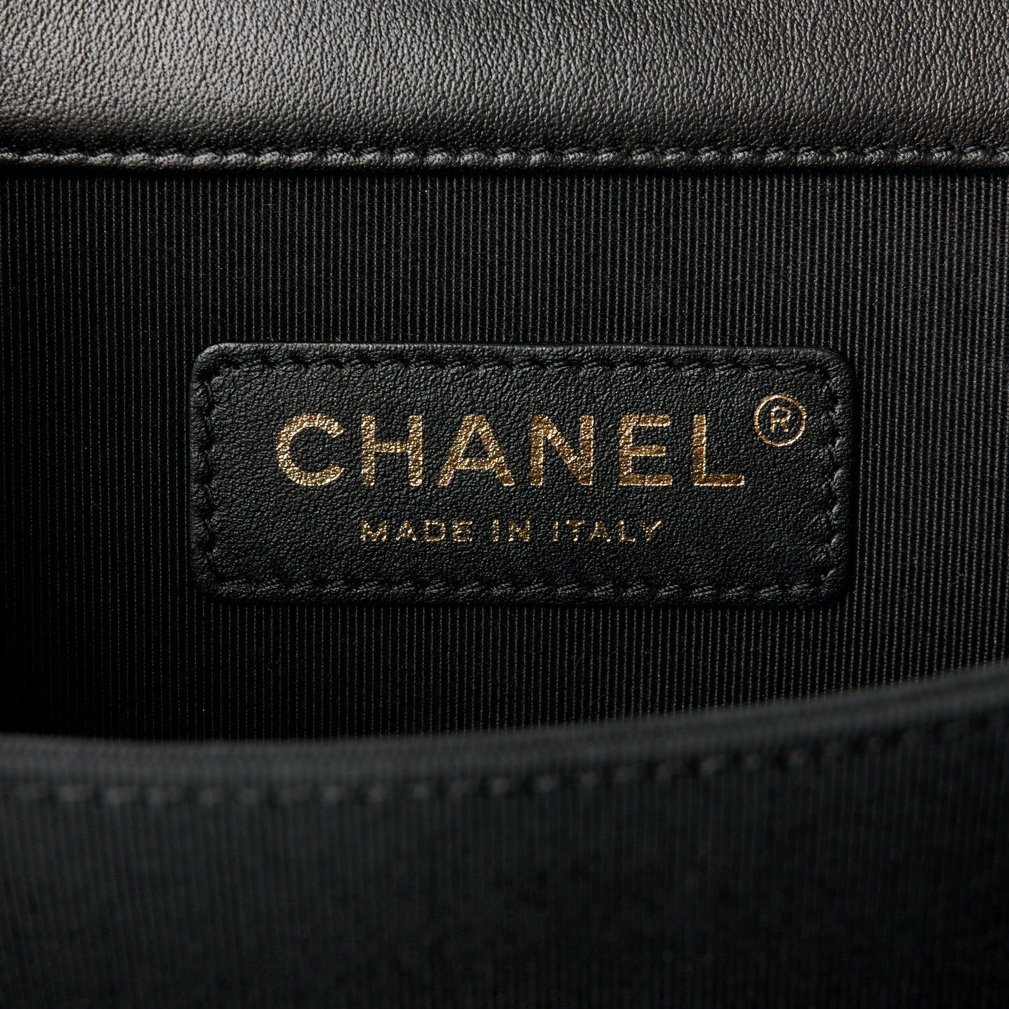 Calfskin Quilted North South Boy Flap Black