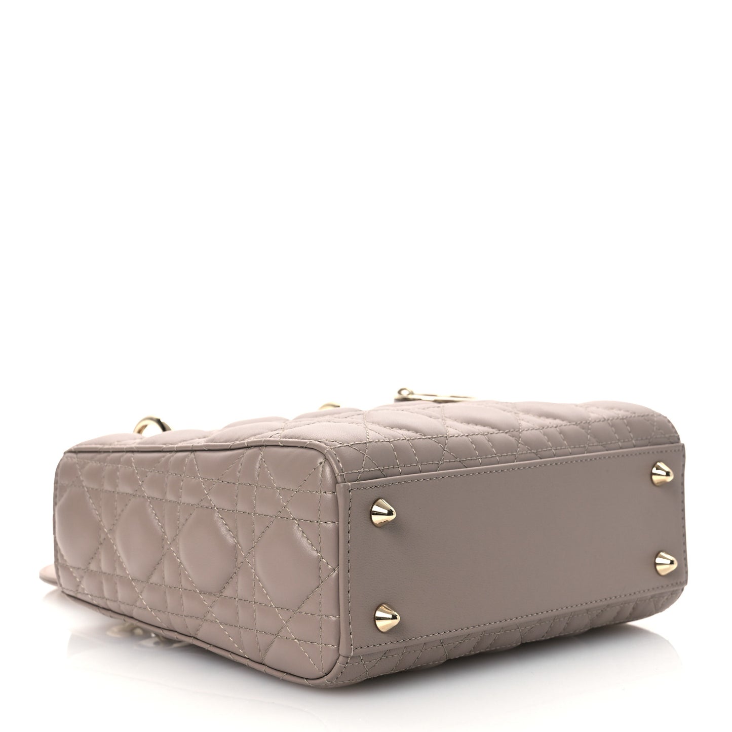 Lambskin Cannage Small My ABCDior Lady Dior Taupe