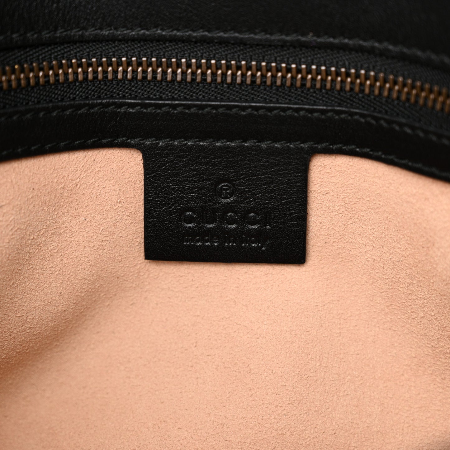 Calfskin Matelasse Studded Small Pearly GG Marmont Shoulder Bag Black