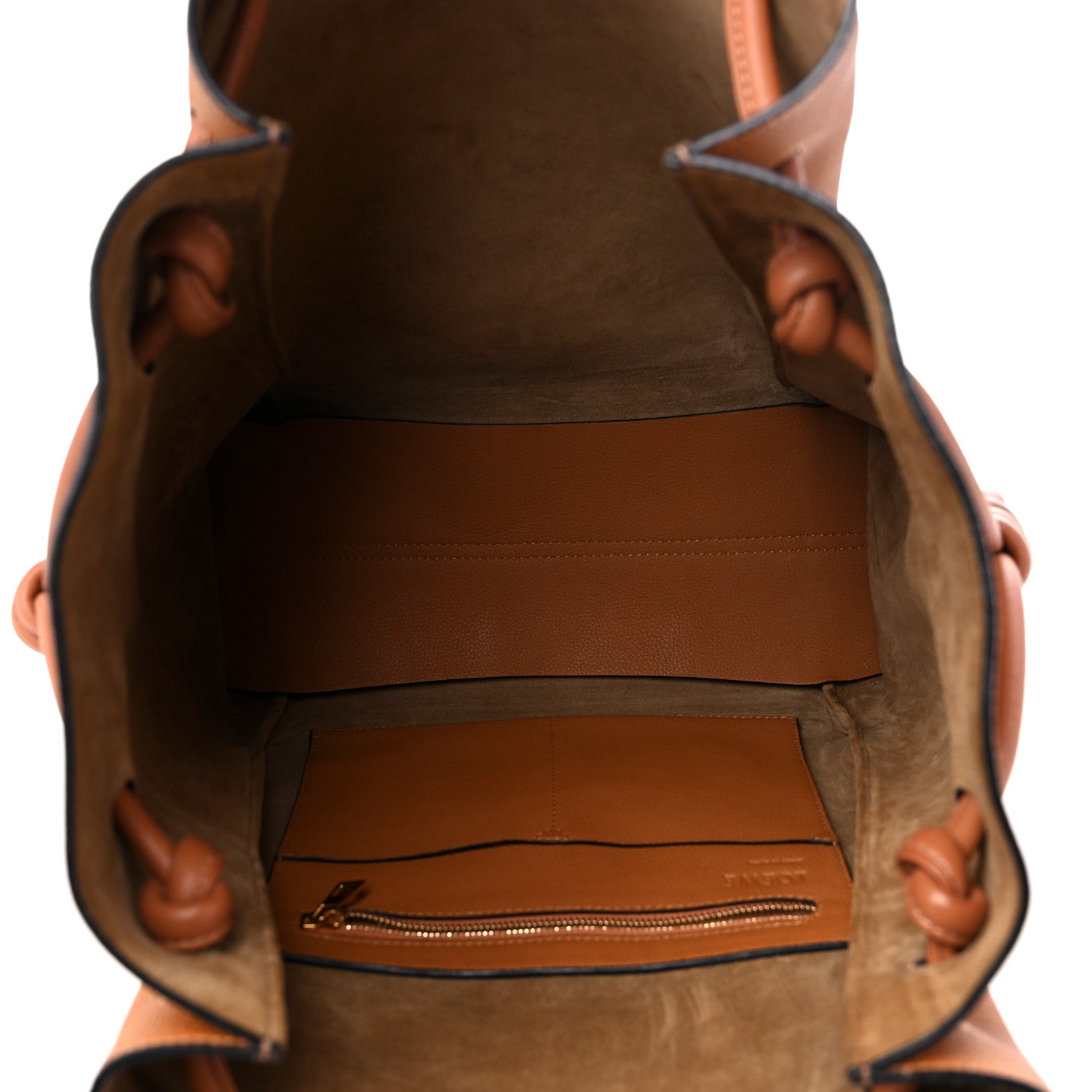 Loewe Calfskin Medium Flamenco Knot Bag Tan Light Caramel 5 of 10