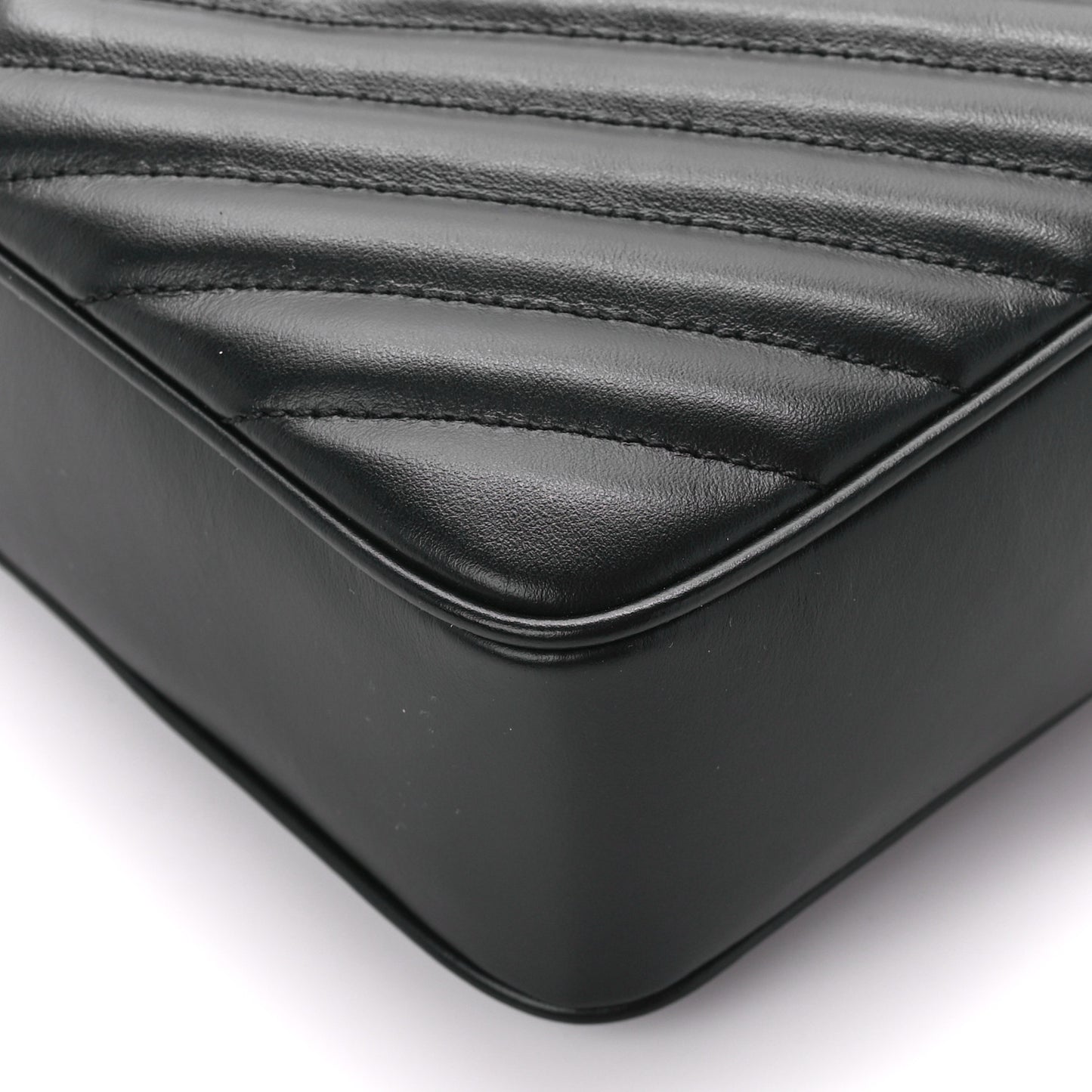 Calfskin Matelasse Monogram Lou Camera Bag Black