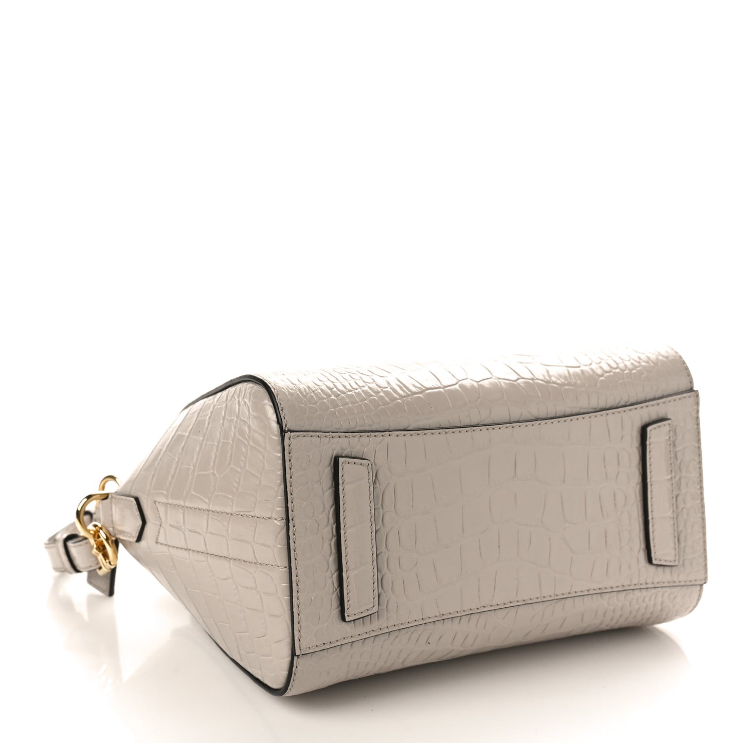 Calfskin Crocodile Embossed Mini Antigona Dune
