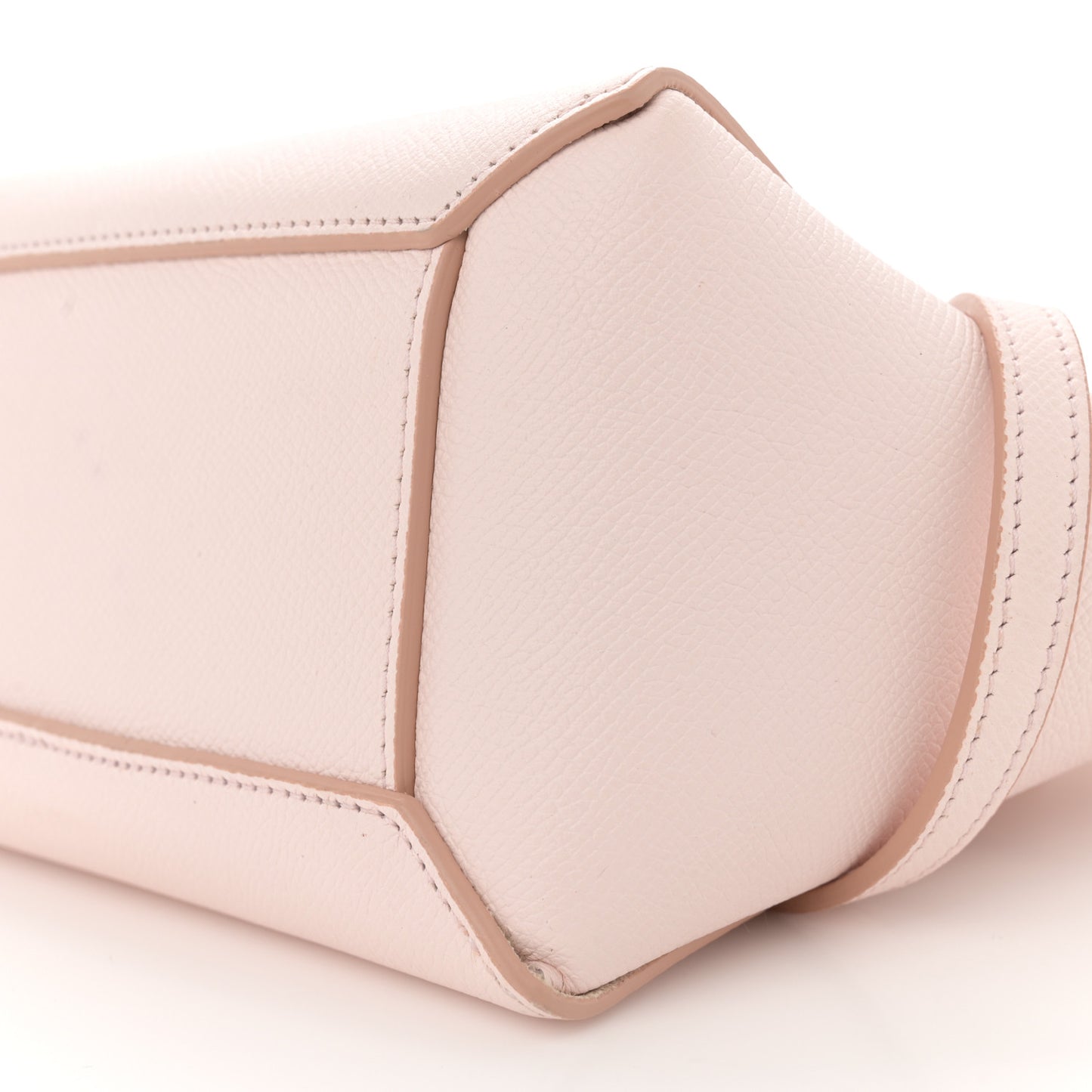 Grained Calfskin Nano Belt Bag Pale Pink