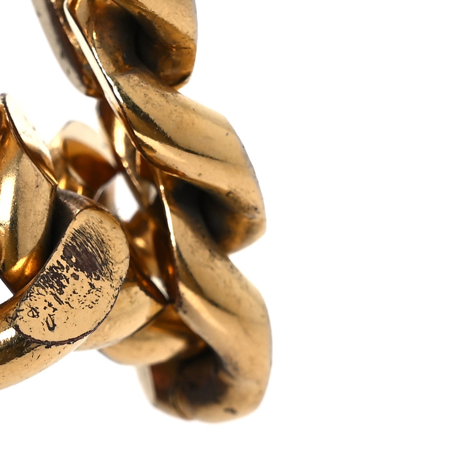 Metal Curb Chain Bracelet Gold