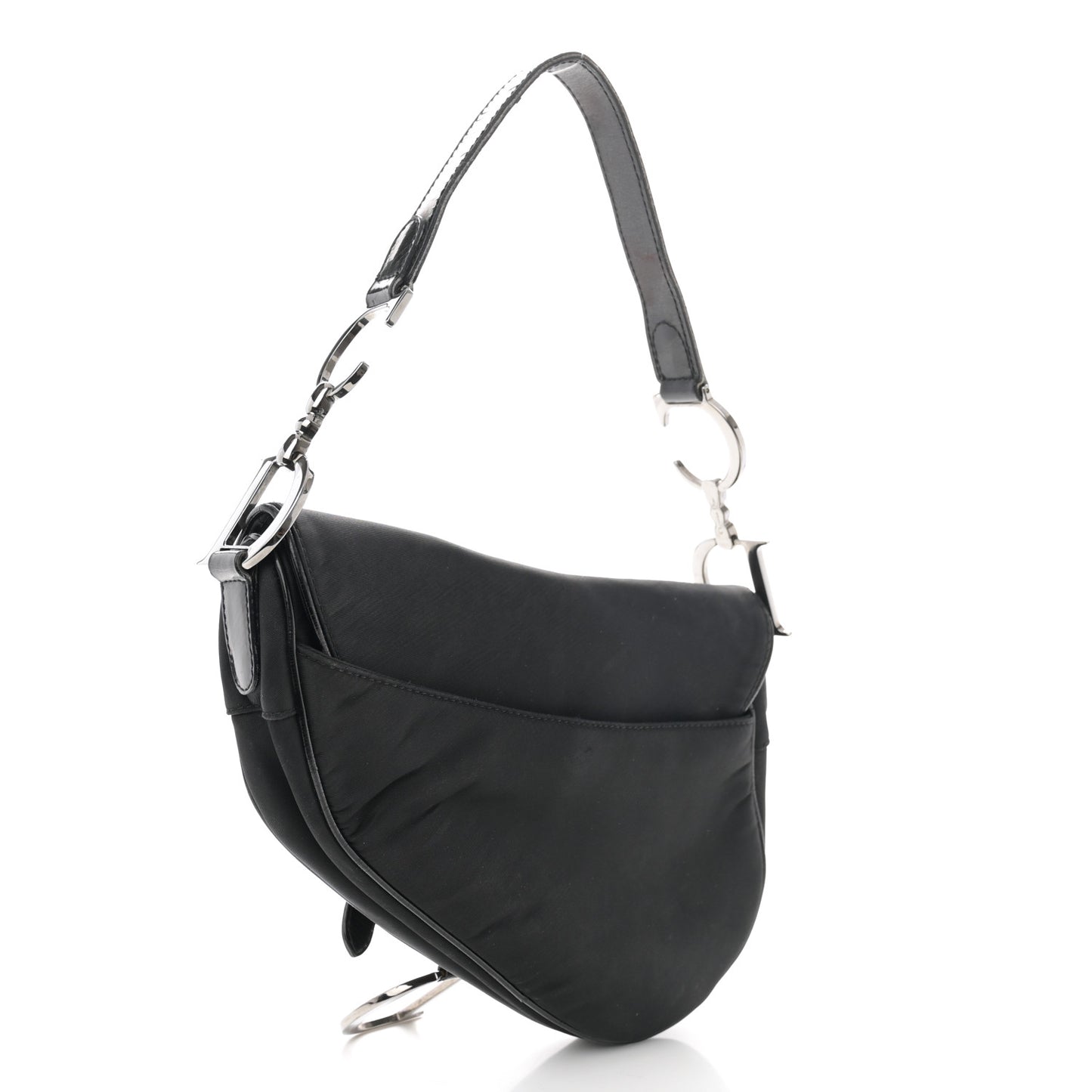 Nylon Saddle bag Black