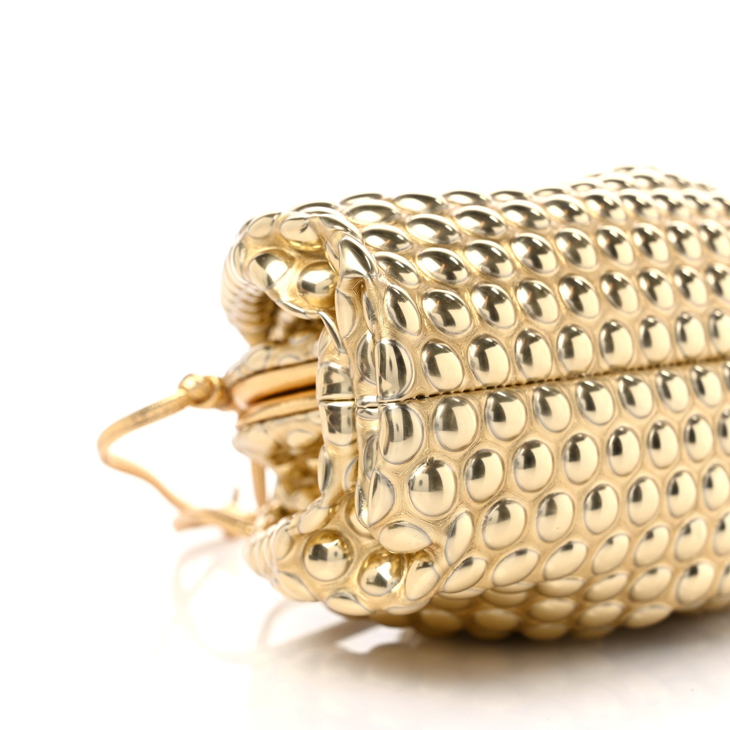 Metallic Fabric Bubble Wrap The Mini Pouch Gold