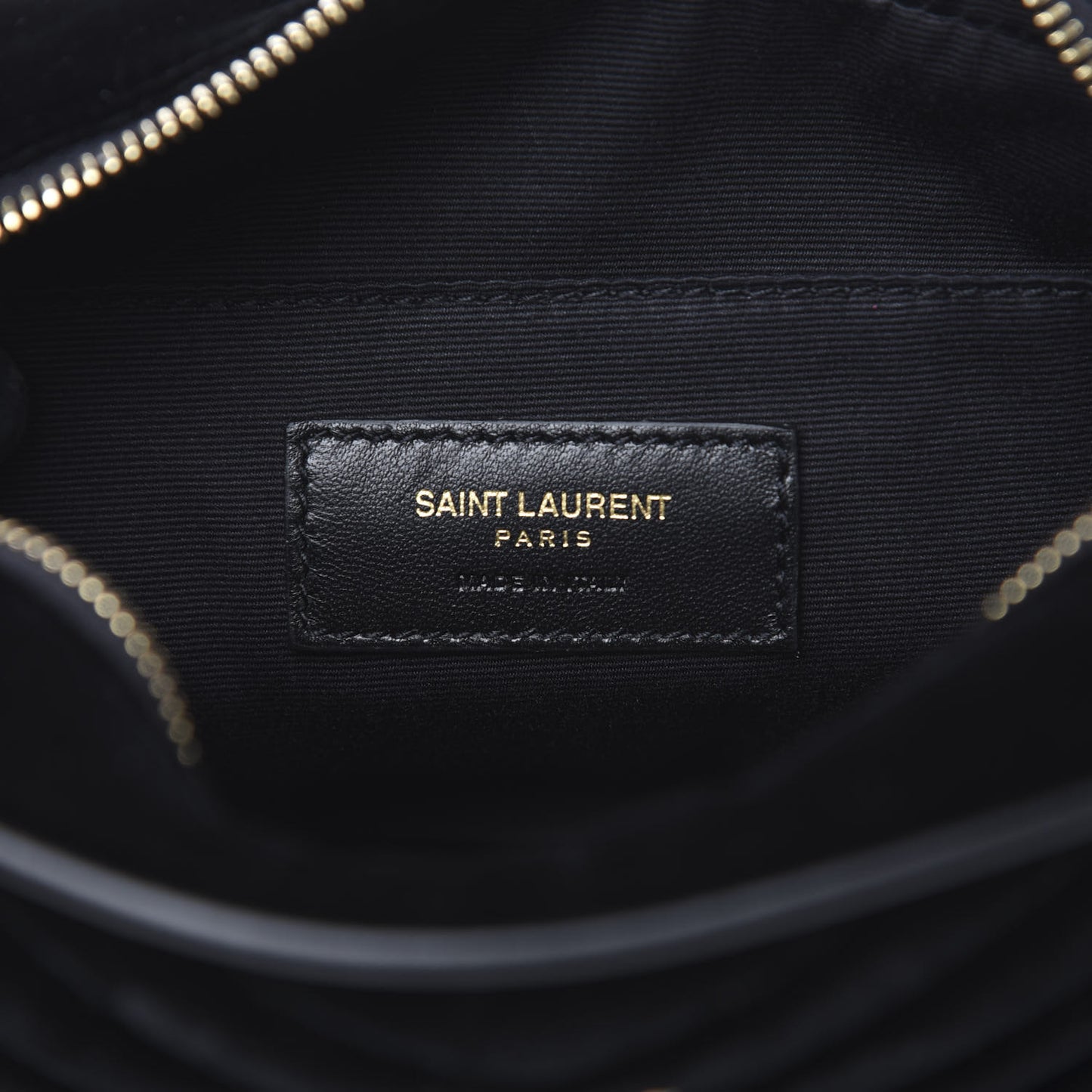 Velour Matelasse Monogram Lou Belt Bag Black
