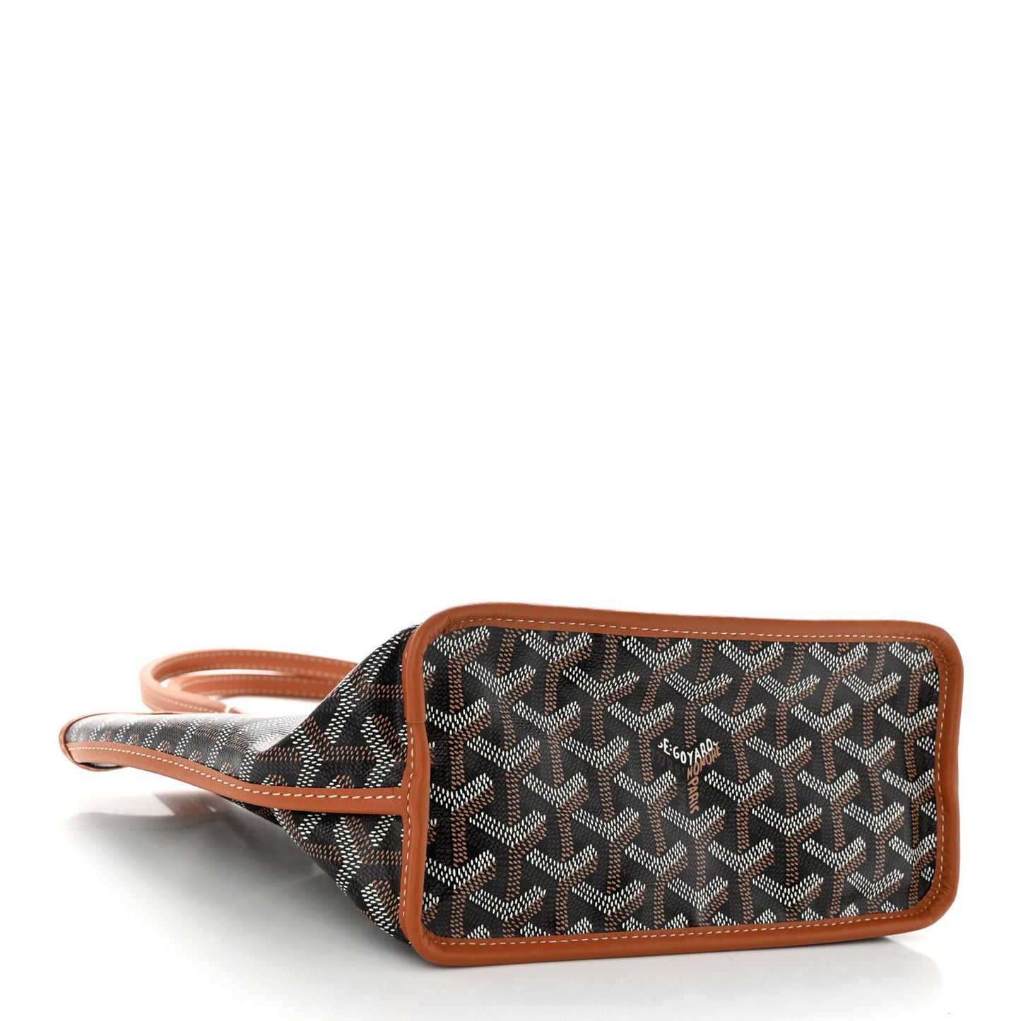Goyardine Reversible Mini Anjou Black Gold