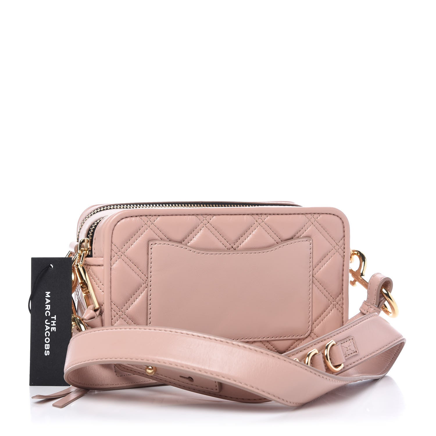 Marc Jacobs Calfskin Quilted The Softshot 21 Bag Nude 3 of 8