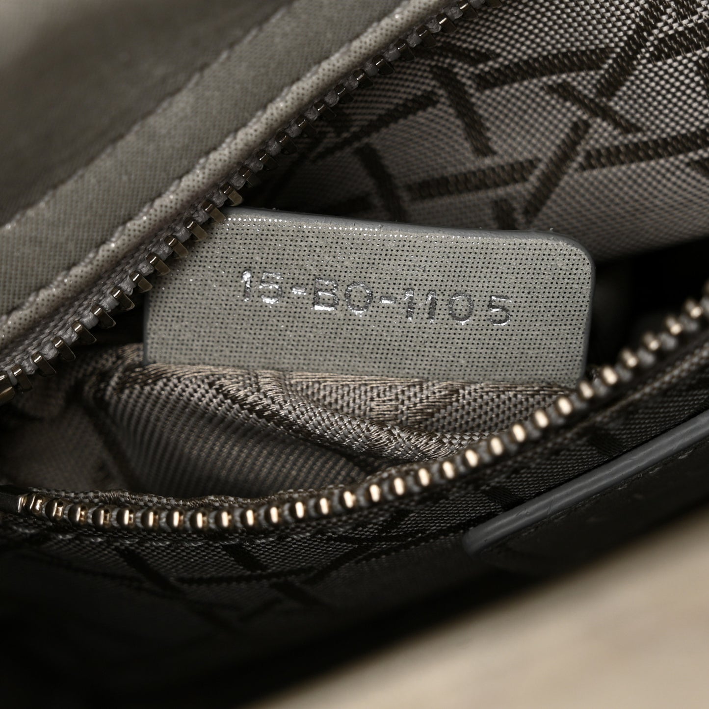 Metallic Lambskin Cannage Mini Lady Dior Silver