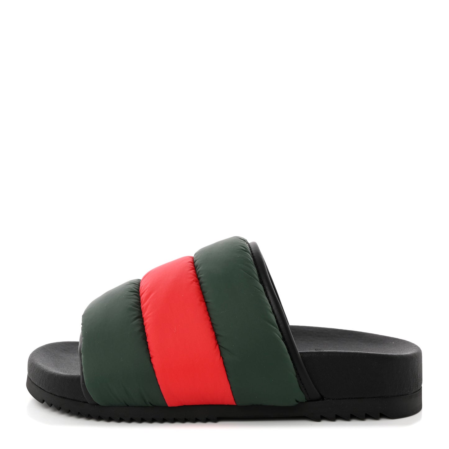 Nylon Web Womens Slide Sandals 35 Black Green Red