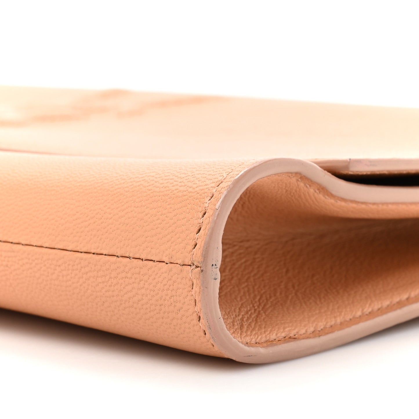 Calfskin Large Belle De Jour Clutch Beige